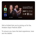 🎉 _Arabian Days Festival 2024 is today!_ 🎉's picture