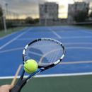 фотография Playing Tennis And English Practice