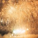 New Year Counting At Patong Beach In Phuket , Th的照片