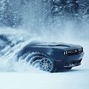 Snow Drift Night with a Dodge Challenger's picture