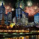 New Year’s fireworks @ Docklands 的照片