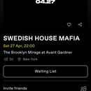 Bilder von Swedish House Mafia Party