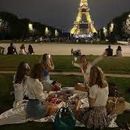 Paris Girls Picnic By The Eiffel Tower's picture