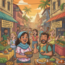 Sunday Sundown:Exploring Culture & Food 🍛🛕🎊的照片