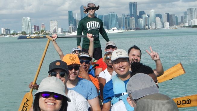 Free Dragon Boating With Best View Miami Has Key Biscayne Fl