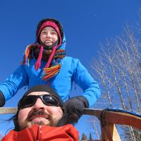 Fotos de Michel Lacasse, Catherine Couture et Pépin le berger australien (chien)