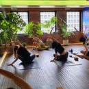 Japanese Yoga At Temple In Kyoto's picture