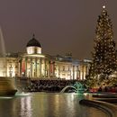 Foto de Christmas Eve Carolling in Trafalgar Square