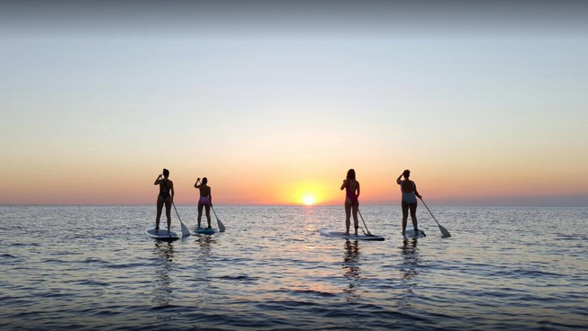 Sunset By Paddle Surf Spain Couchsurfing