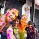 Holi festival celebration2024 with local v...