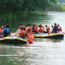 Bilder von Trip in Isar River with a floating boat